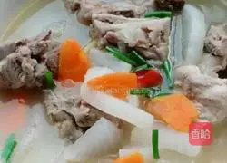 Illustration of how to make pork ribs and radish soup 9