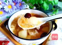 Rock Sugar, Snow Pear and Tremella Soup Illustration of how to do it 10