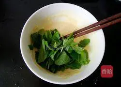 Illustration of how to make mint egg pancake 6