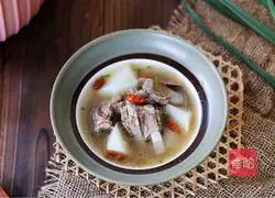 Illustration of how to make mutton stewed radish soup 13