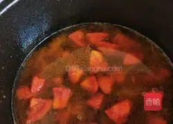 Illustration of how to make tomato and egg noodles 11