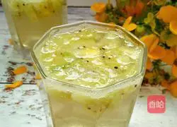 Illustration of how to make apple vinegar and kiwi fruit drink 8