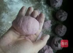 Purple Sweet Potato Illustration of how to make pork buns 10