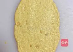 Illustration of how to make pumpkin and meat floss bread 6