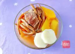 Yellow Flower Papaya Yam Beef Bone Soup Recipe Illustration 15