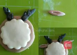 Illustration of how to make Christmas macaron buns 4