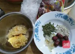 Illustration of Tremella Mung Bean Soup 1