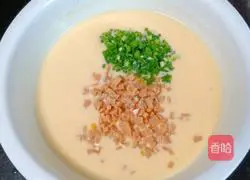 Illustration of how to make ham and egg cake 10