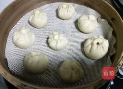 Illustration of how to make yam and bean paste buns 20