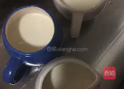 Illustration of how to make double skin milk 2