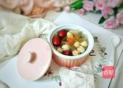 Red dates, Tremella and lotus seeds Illustration of how to make soup 10