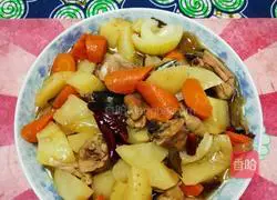 Illustration of how to make large plate chicken 11