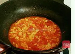 Illustration of how to make tomato and egg noodles 4