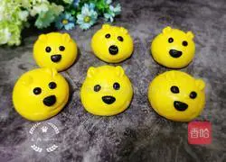 Illustration of how to make pumpkin and bear bean paste buns 13