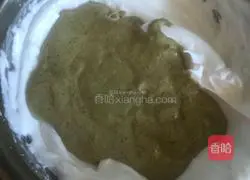 Illustration of how to make matcha cake 9
