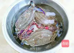 Illustration of how to make steamed crabs 1