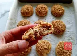 Illustration of how to make sesame seed cakes 22