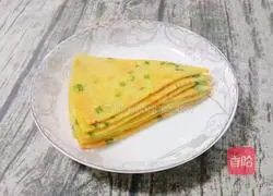 Illustration of how to make seasonal vegetable egg pancake 10