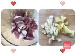 Illustration of how to make braised beans and noodles 2