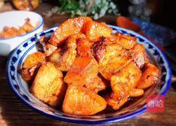 Illustration of how to make peach braised pork 14