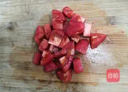 Illustration of how to make shrimp skin tomato noodles 3