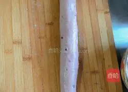 Illustration of how to make purple sweet potato rolls stuffed with roses 12