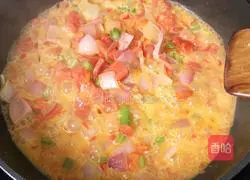 Spicy tomato flavor Illustration of making noodles 9