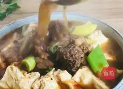 Illustration of how to make beef brisket stewed with tofu 15