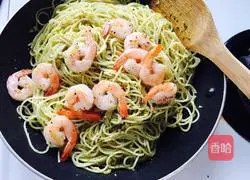 Illustration of how to make shrimp pasta 5