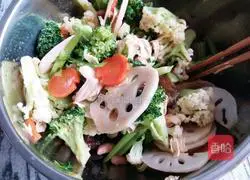 Illustration of how to mix vegetables and assorted vegetables 7