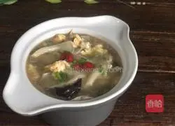 Illustration of how to make mushroom and egg soup 16