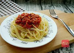 Illustration of how to make tomato meat sauce pasta 10