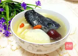 Yam, wolfberry, black chicken soup recipe 9