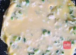 Illustration of how to make green onion egg pancakes 4