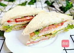 Illustration of how to make ham sandwich (whole wheat) 13