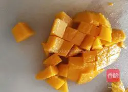Illustration of how to make mango yogurt 6