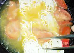 Eggs Illustration of how to make noodles 4