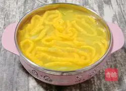 Pumpkin noodles Illustration of how to make thread (baby complementary food) 11