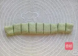 Illustration of how to make spinach florets 12