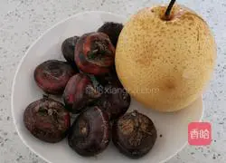 Illustration of how to make calla lily, lily and pear syrup 1