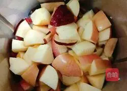 Illustration of how to make apple, red dates and rice paste 6