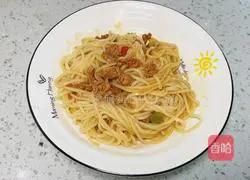 Noodles with meat sauce Illustration of how to do it 6
