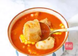 Illustration of how to make tomato and lotus root pork ribs soup 14