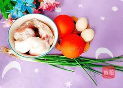 Tomato and Egg Meatball Soup Recipe Illustration 1