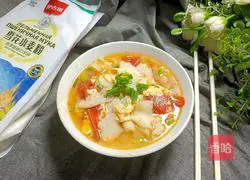 Tomato Egg Noodles - Magic Flour Recipe Illustration 15