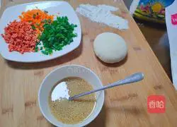 Illustration of how to make pan-fried floret rolls 7