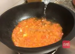 Illustration of how to make tomato meatball soup 7