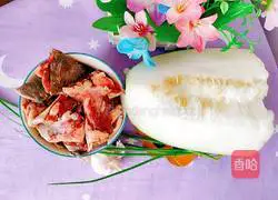 Illustration of how to make soft-shell turtle, red dates and winter melon soup 1