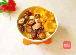 Mushroom and chicken soup Illustration of how to do it 16