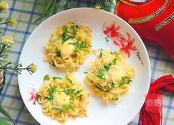 Instant noodle egg cake Illustration of how to do it 15